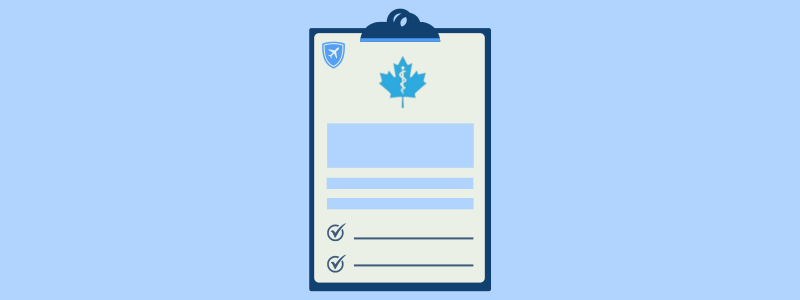 BestQuote MedEC travel insurance policy application form for Visitors to Canada.
